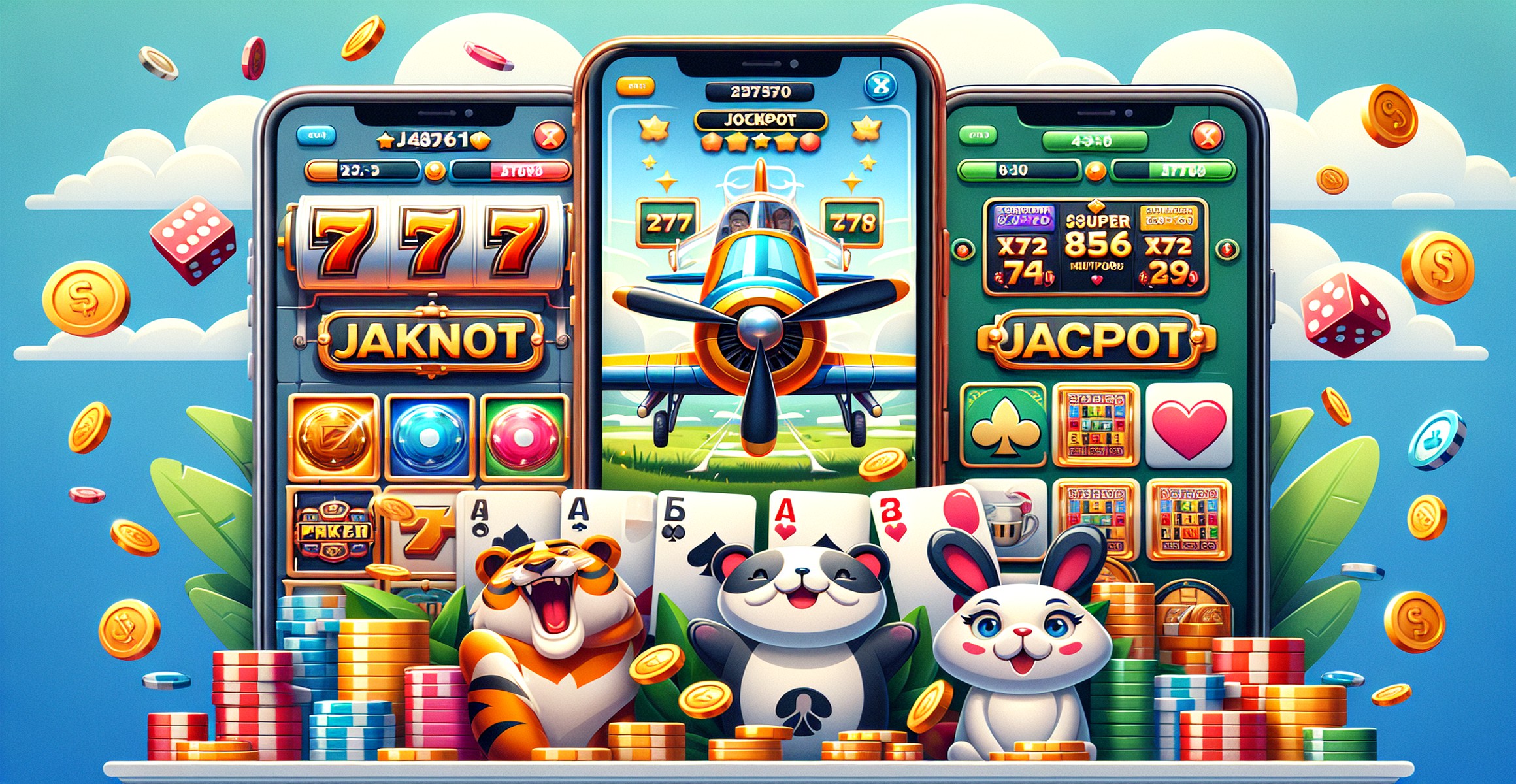 Dice Games - Test your luck with Gaminator's dice games.